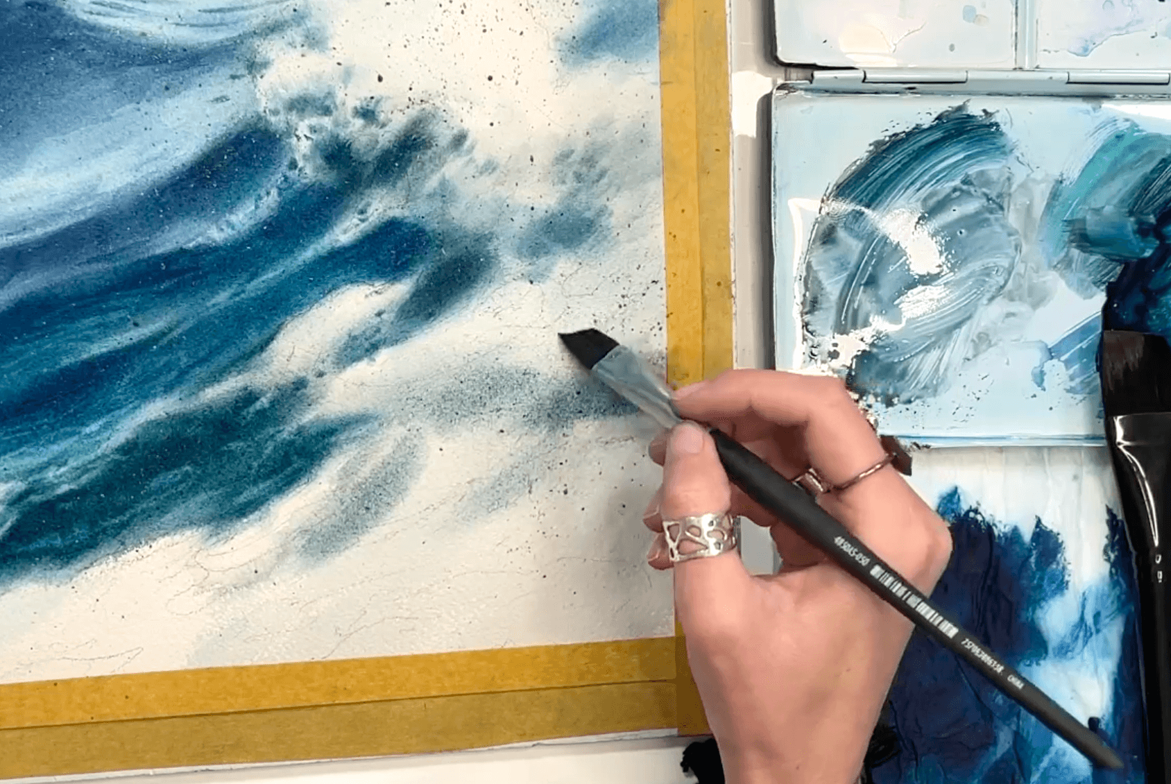 How to Paint Breaking Waves in Watercolour