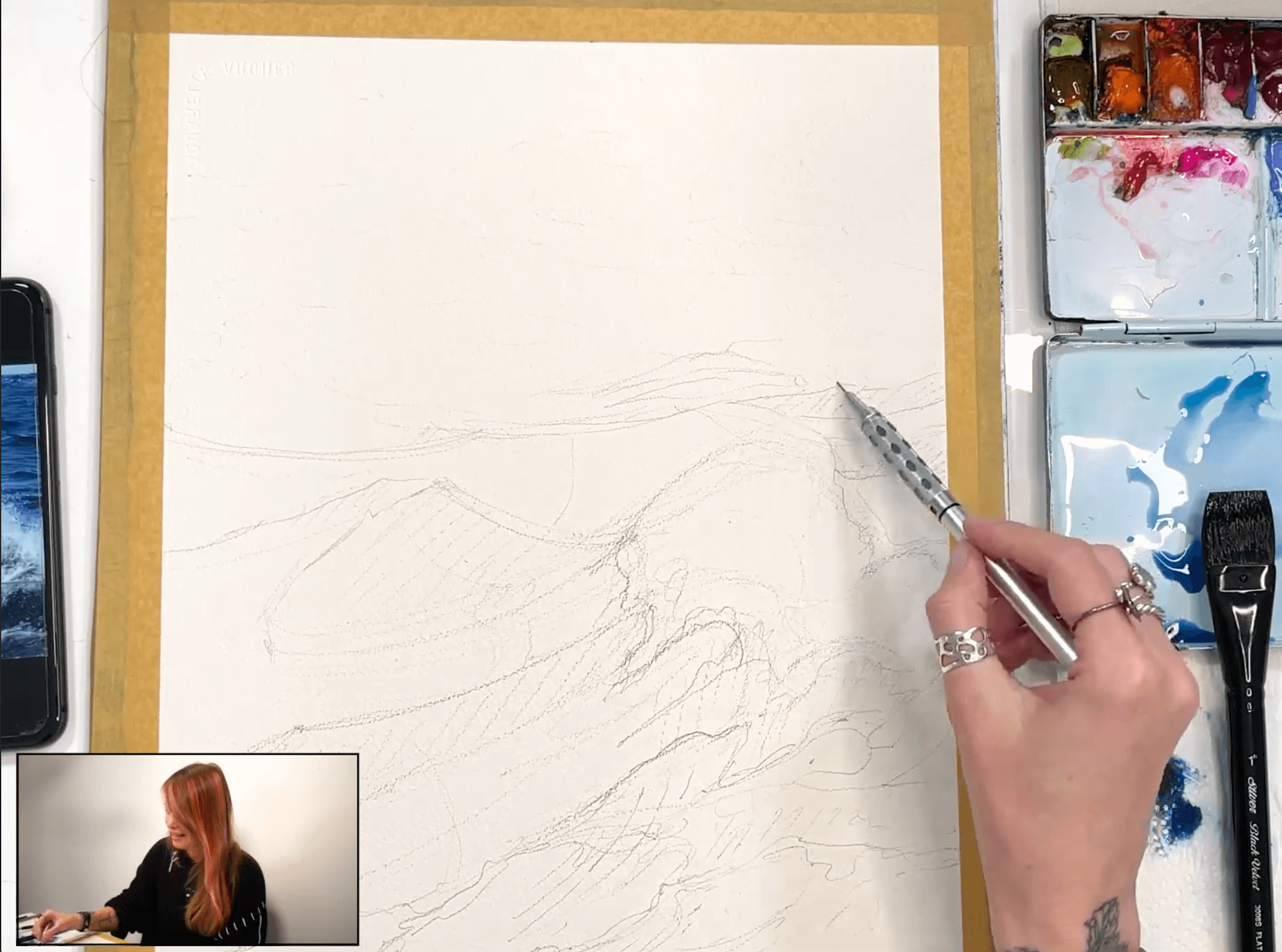 How to Paint Breaking Waves in Watercolour