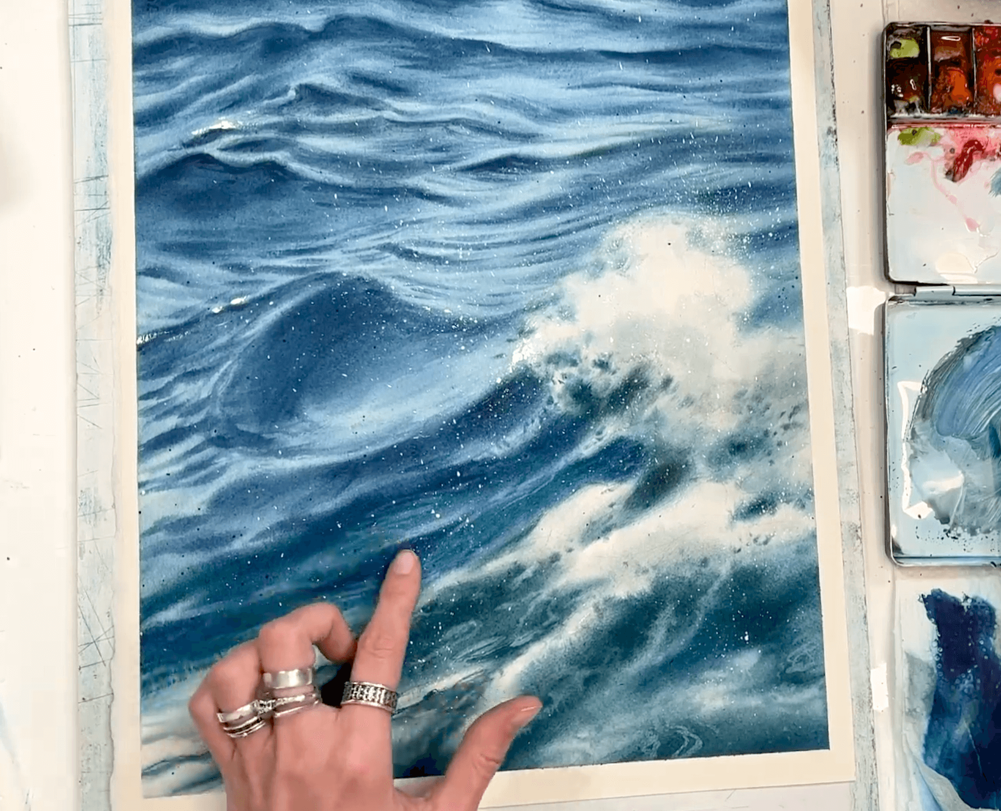 How to Paint Breaking Waves in Watercolour