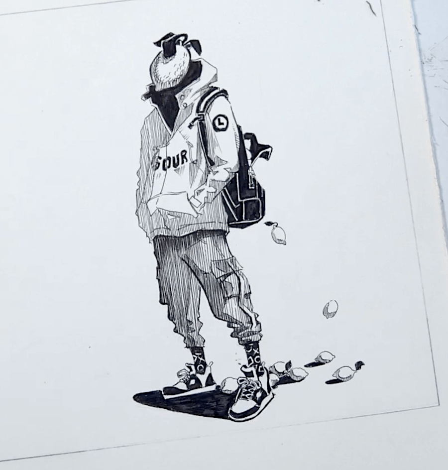 Online drawing lesson «Illustration Ink Masterclass. Draw Expressive Characters with Lamy Pen» by Illustration from Sergey zinovkin