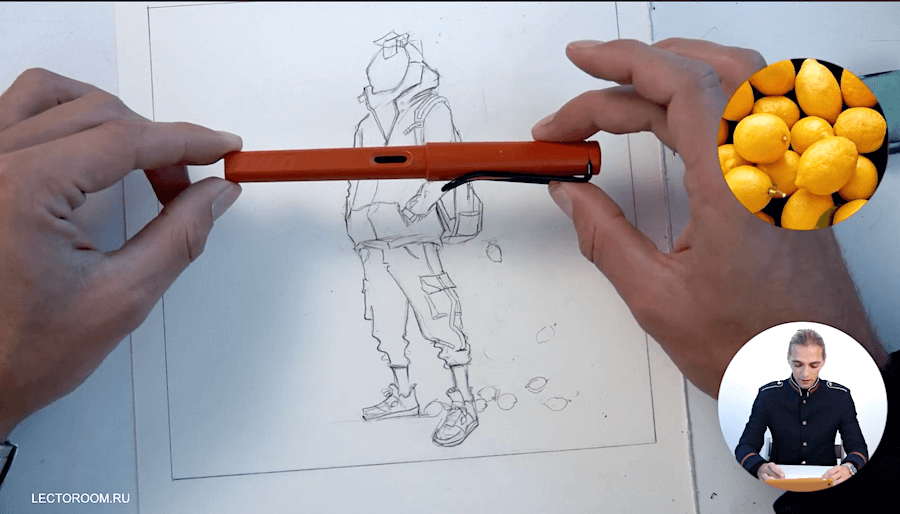 Examples from the lesson «Illustration Ink Masterclass. Draw Expressive Characters with Lamy Pen» — Illustration Fragments of an online drawing lesson «Illustration Ink Masterclass. Draw Expressive Characters with Lamy Pen» — Illustration from Sergey zinovkin