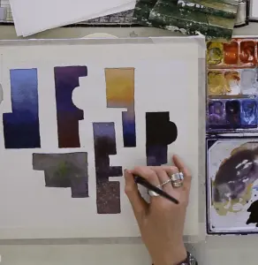 Icon «The basics of  single layer watercolor technique» from the course