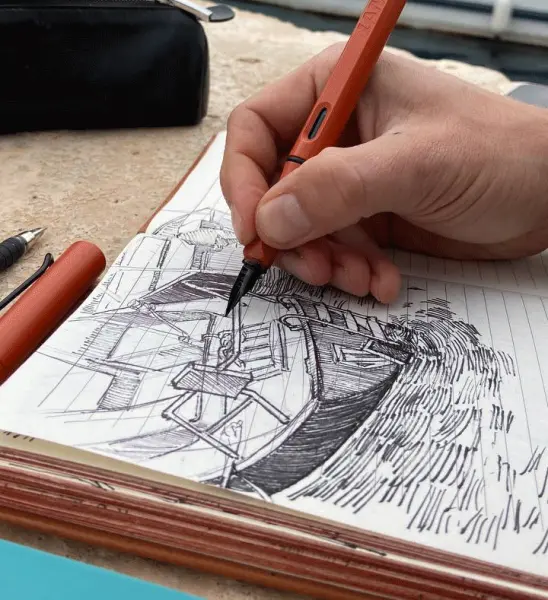 Online drawing lesson «Urbansketching » by en from Sergey zinovkin